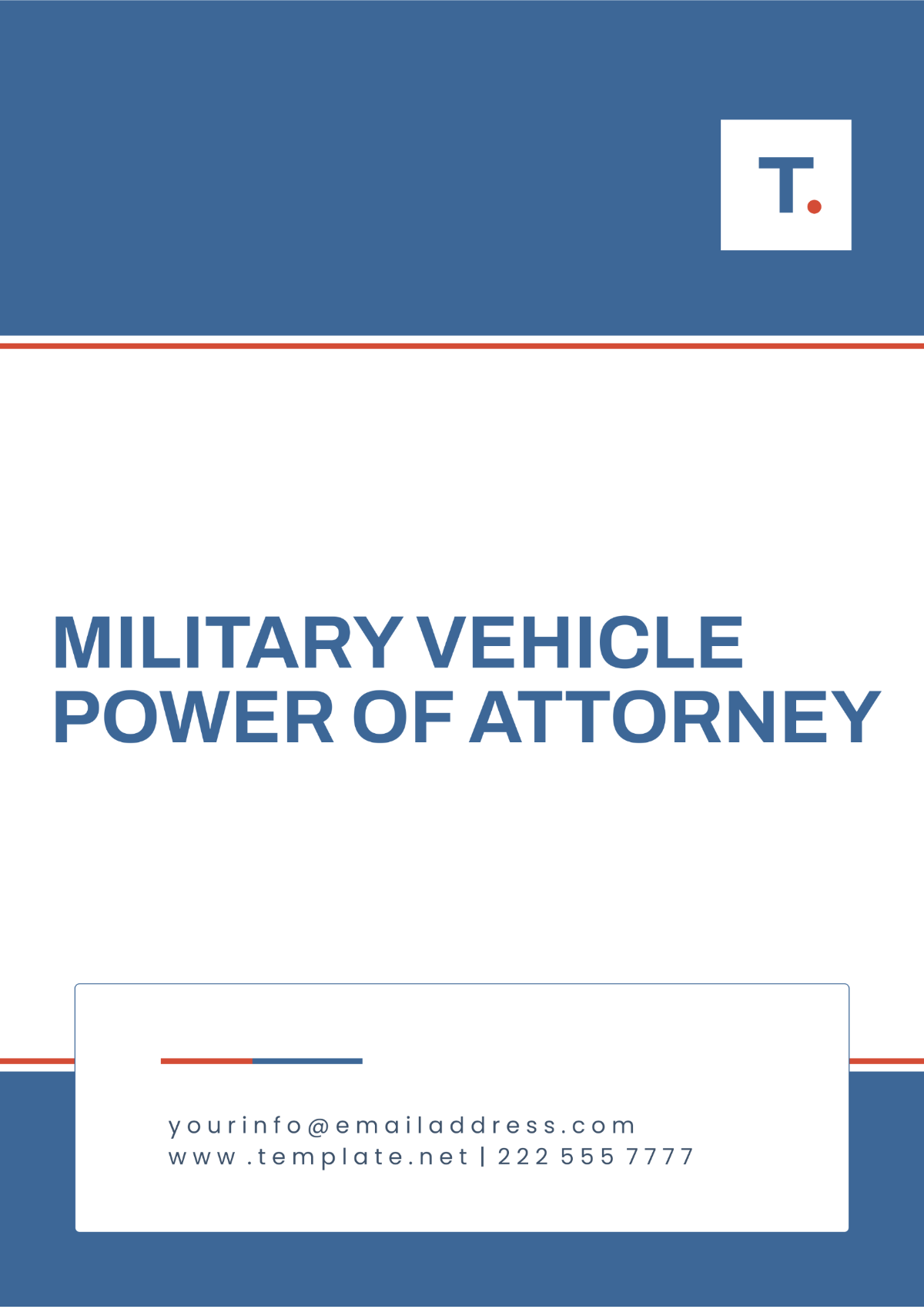 Military Power of Attorney Template - Edit Online & Download