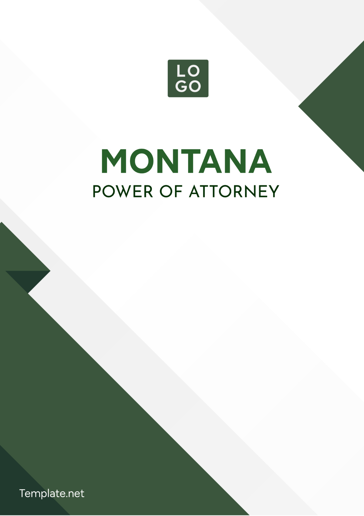 Montana Power of Attorney Template