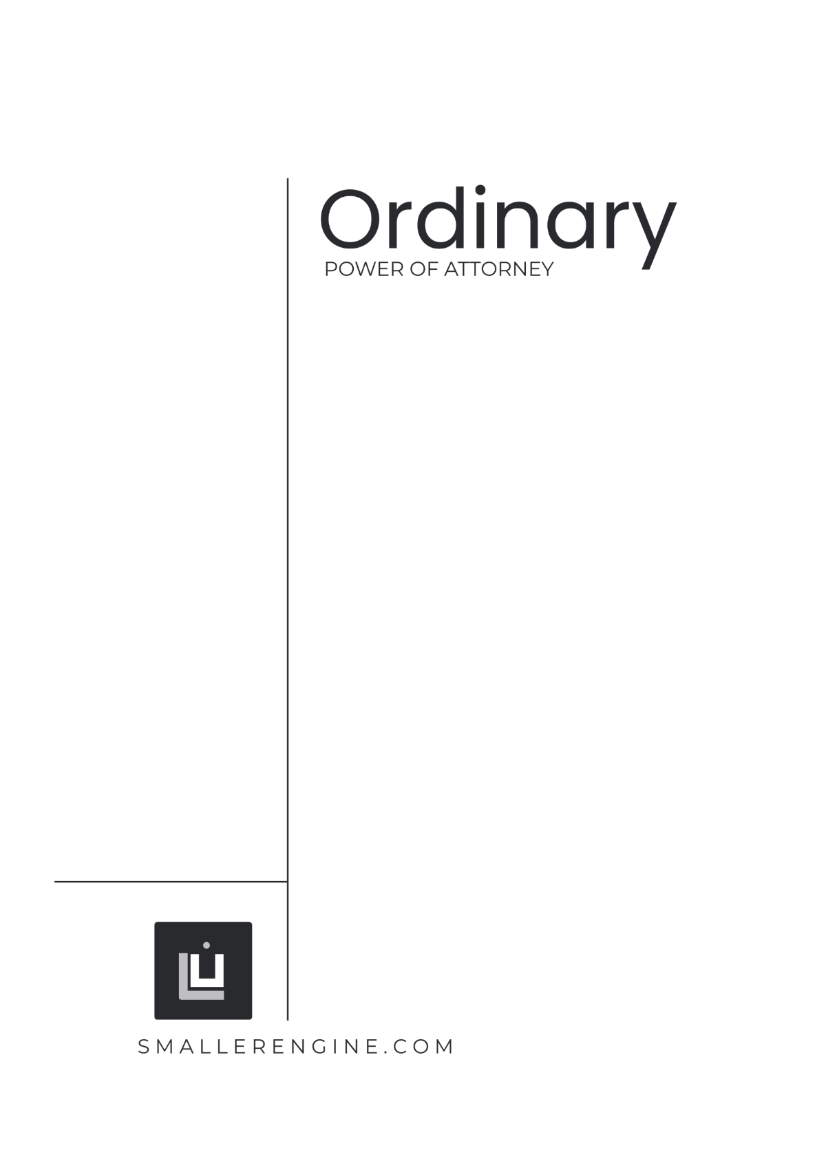 Ordinary Power of Attorney Template - Edit Online & Download