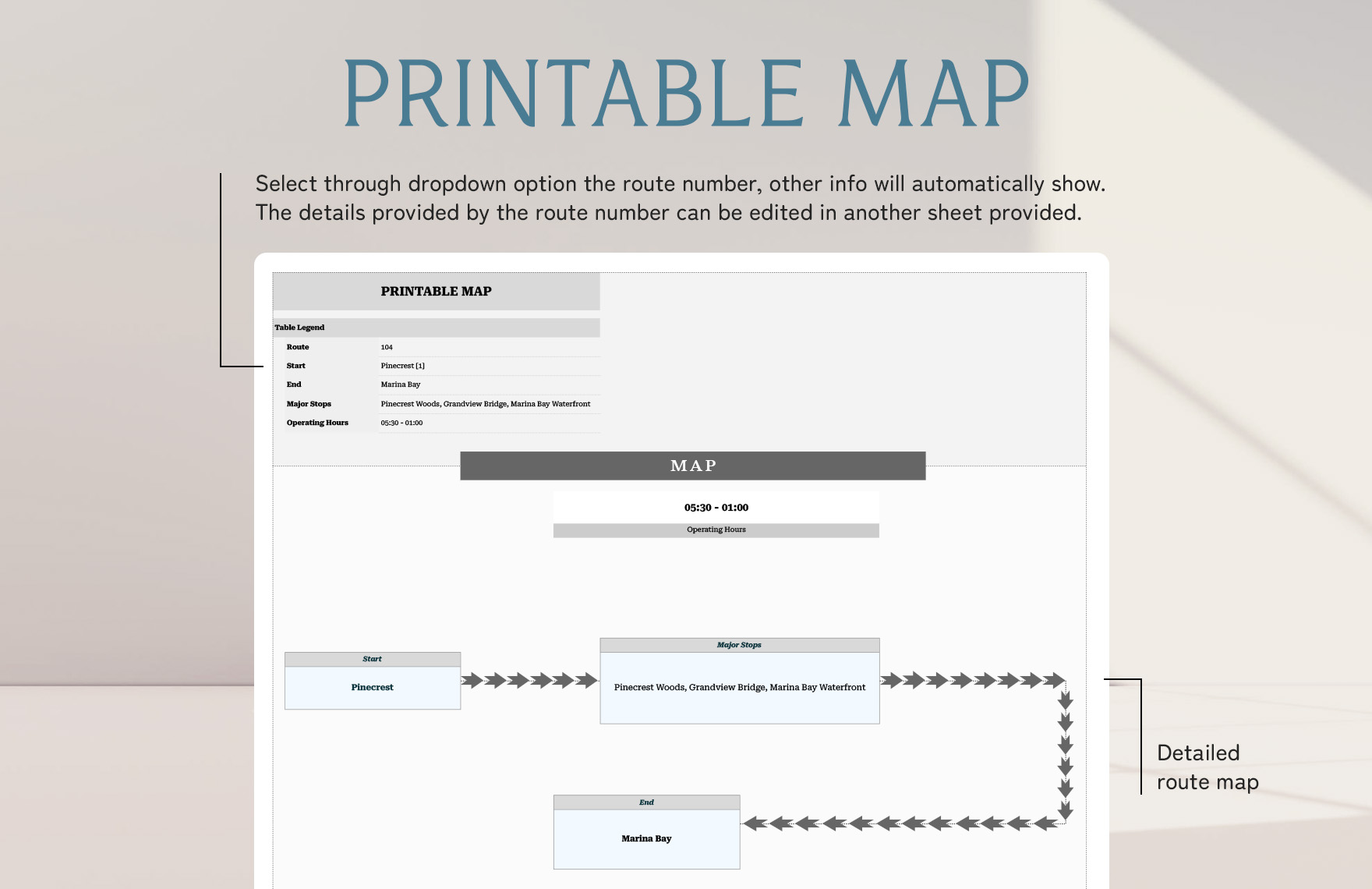 Printable Map Template