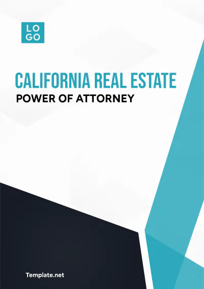 Free California Real Estate Power of Attorney Template to Edit Online
