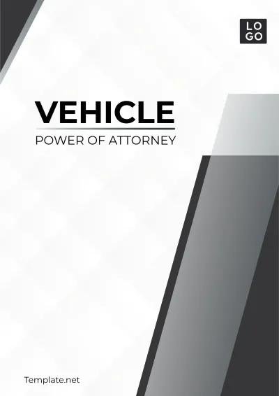Free Vehicle Registration Power of Attorney Template to Edit Online