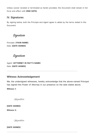 Free Vehicle Registration Power of Attorney Template to Edit Online