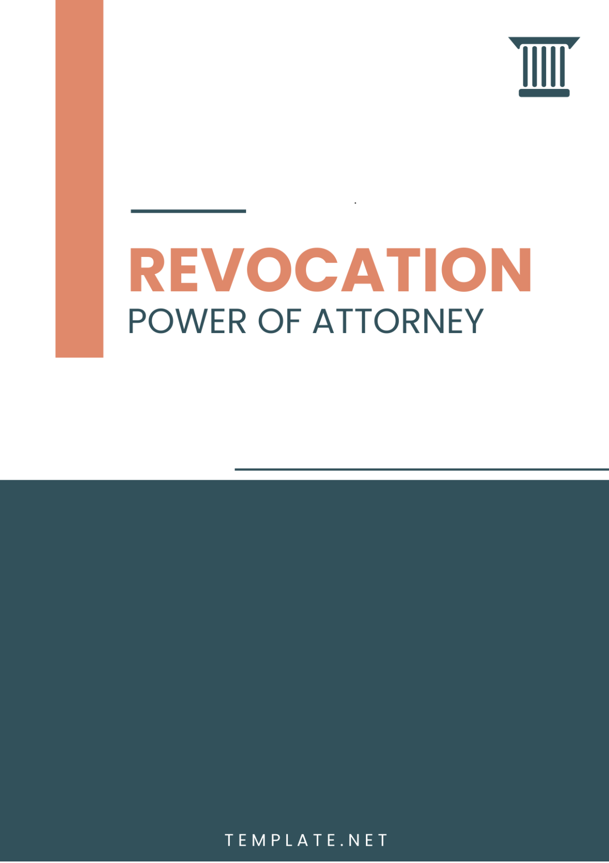 Revocation Power of Attorney Template