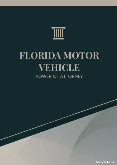 Free Florida Motor Vehicle Power of Attorney Template to Edit Online