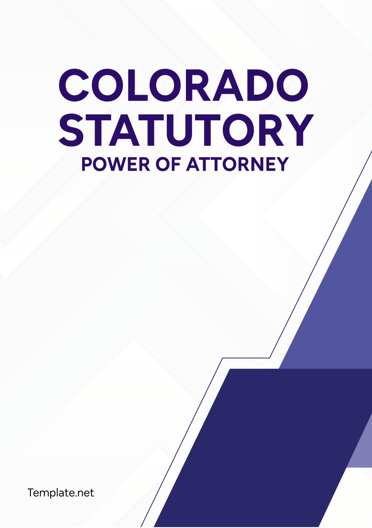 Colorado Statutory Power of Attorney Template