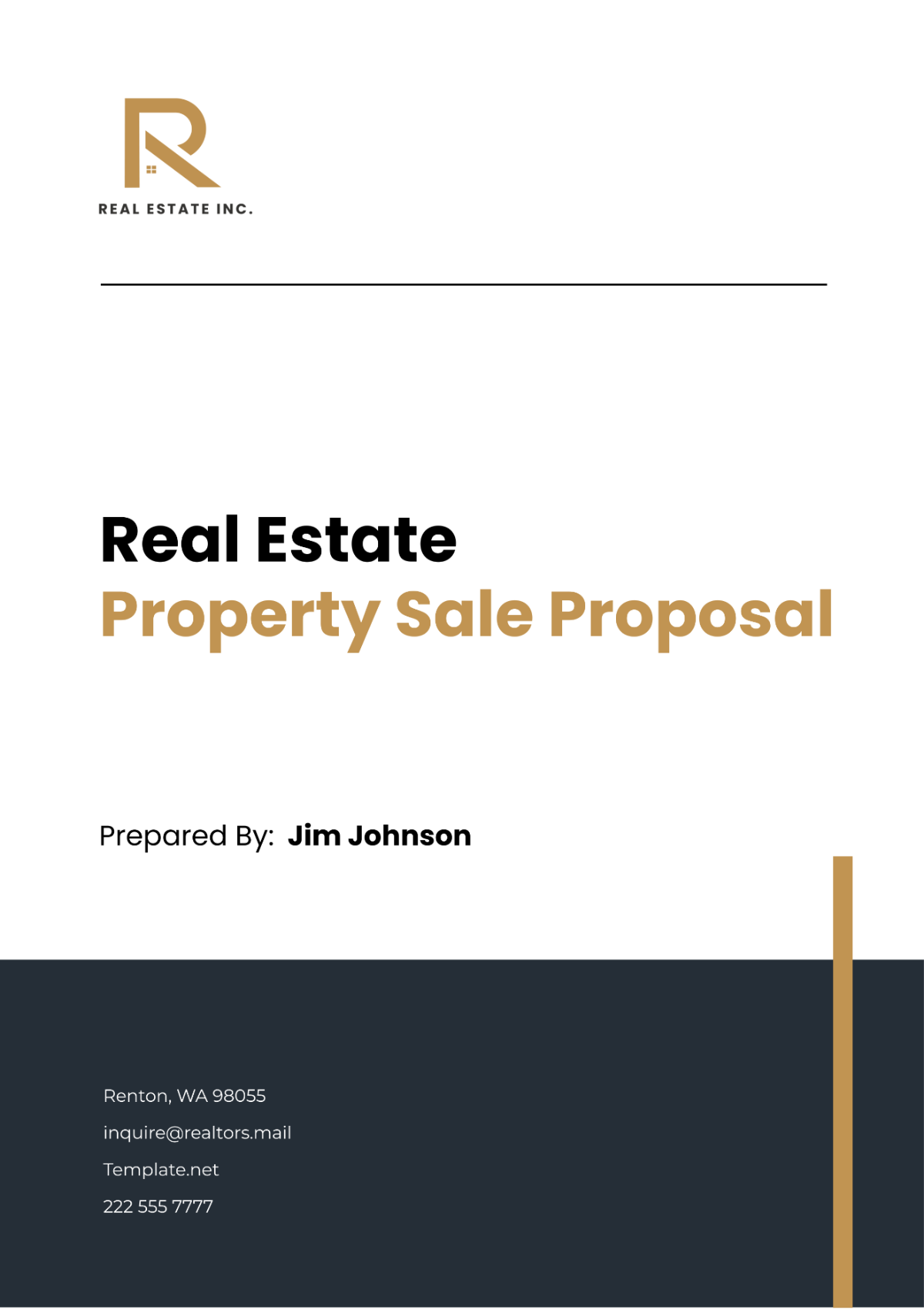 Real Estate Property Sale Proposal Template - Edit Online & Download