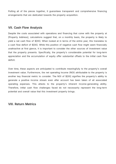 Free Real Estate Single Family Rental Pro-Forma Template to Edit Online