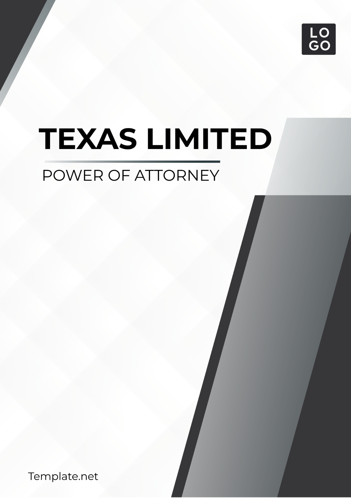 Texas Limited Power of Attorney Template