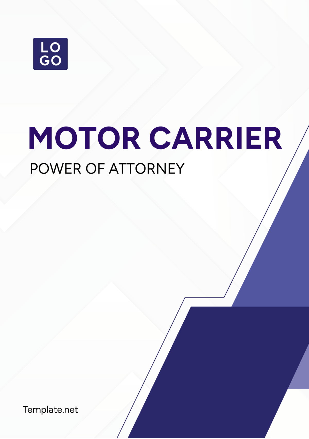 Motor Carrier Power of Attorney Template