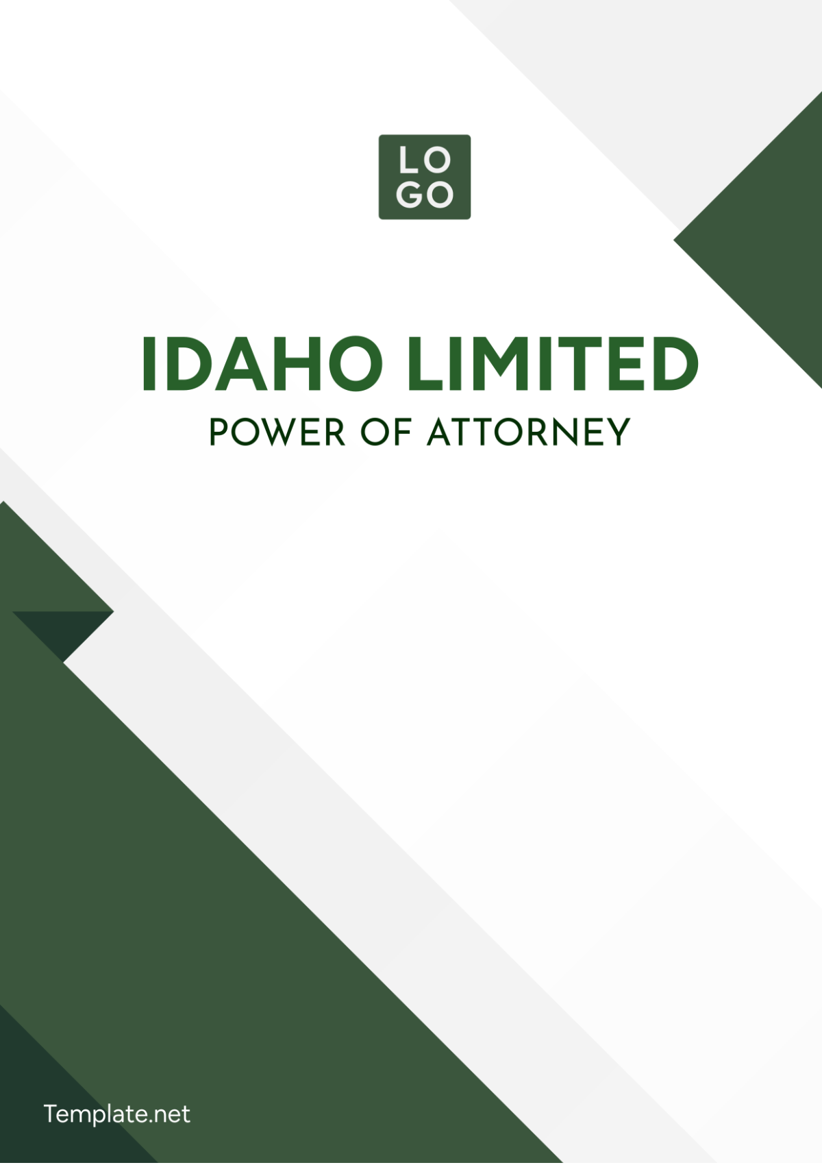 Idaho Limited Power of Attorney Template - Edit Online & Download