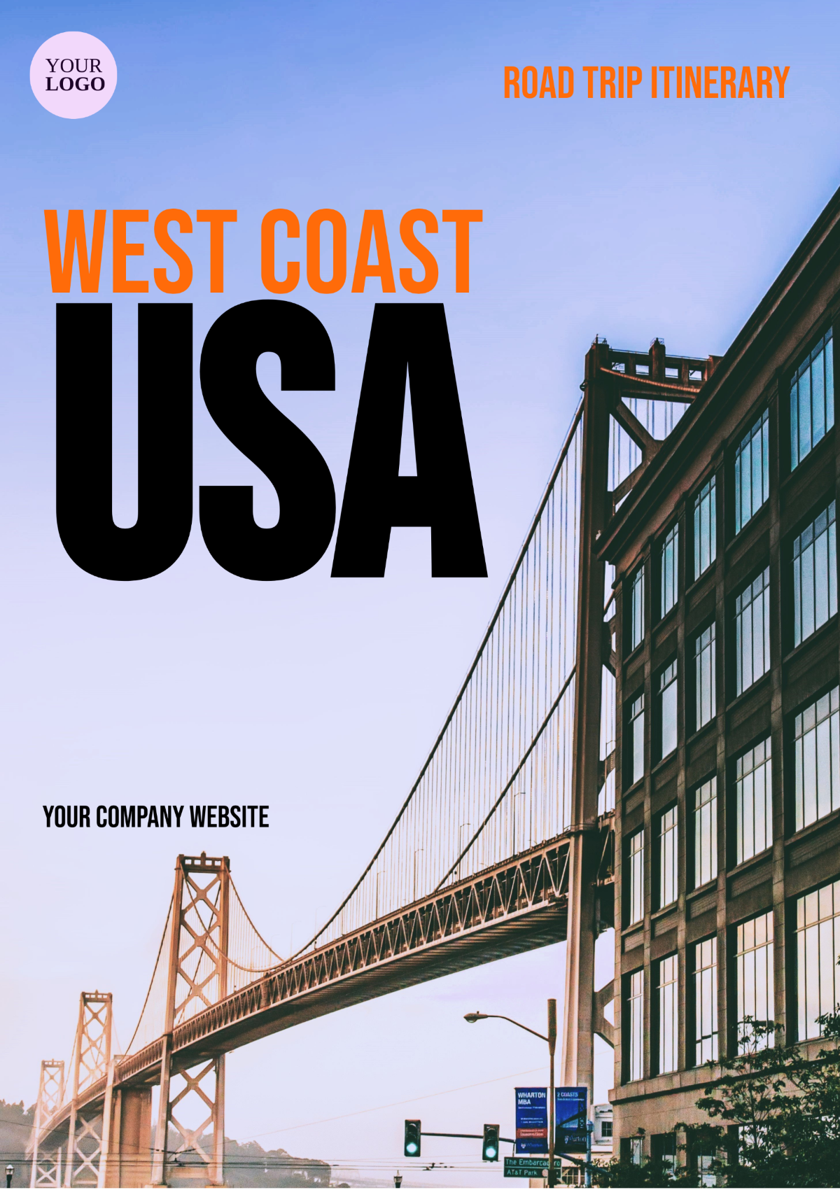 West Coast USA Road Trip Itinerary Template - Edit Online & Download