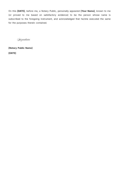 Free Power of Attorney For Dementia Patient Template to Edit Online