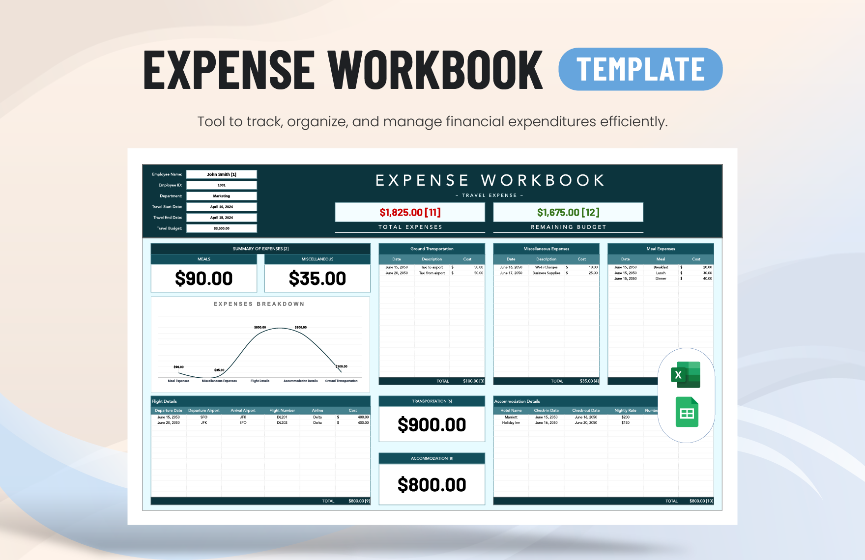Expense Workbook Template In Google Sheets Download Template Expense Workbook Template In Google Sheets Download Template