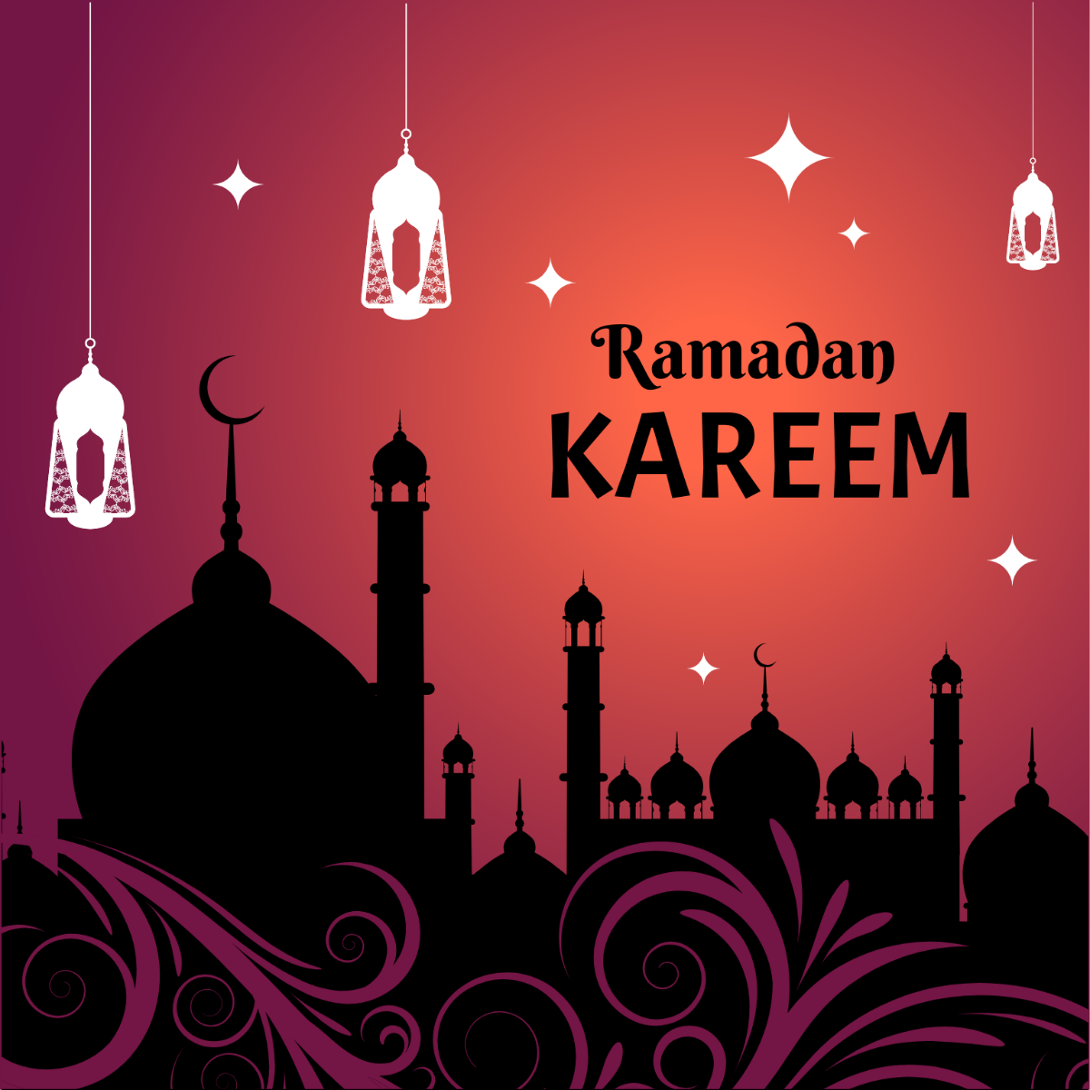 Ramadan Wishes Gif Template