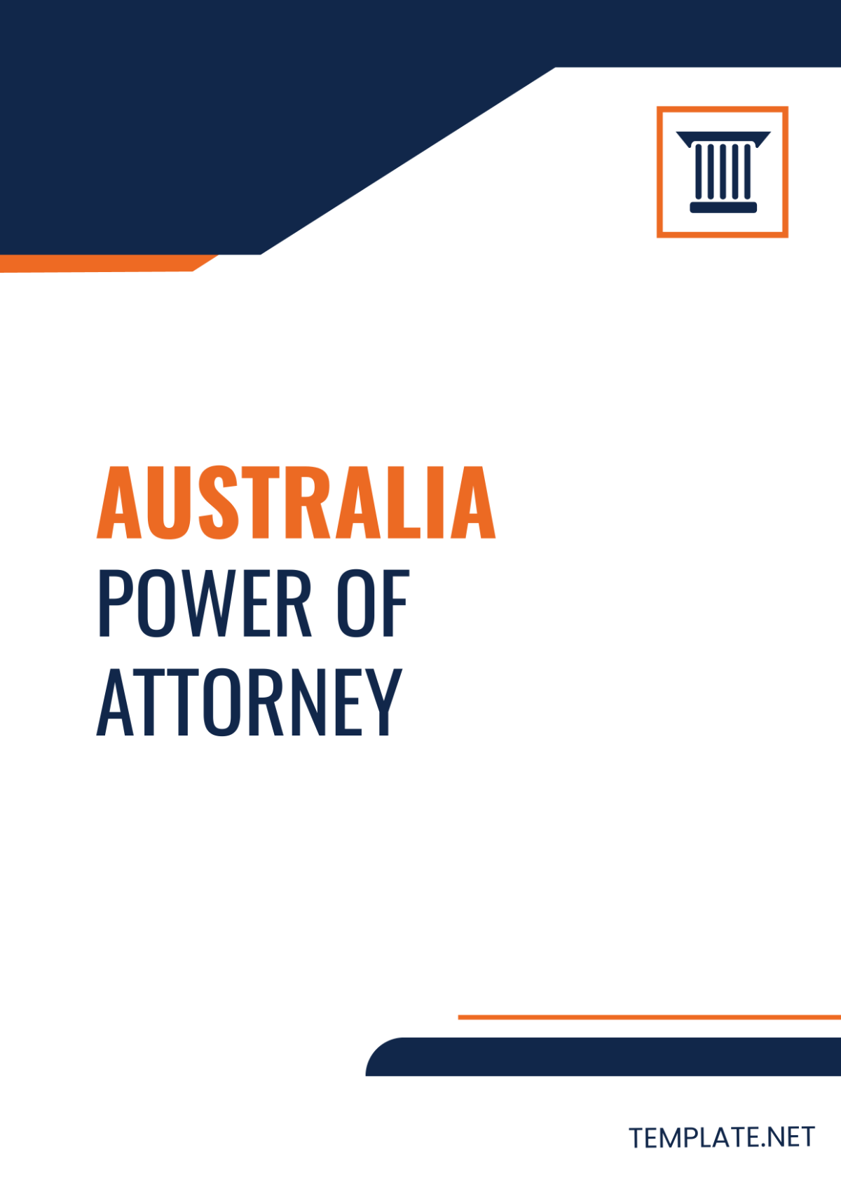 Australia Power of Attorney Template