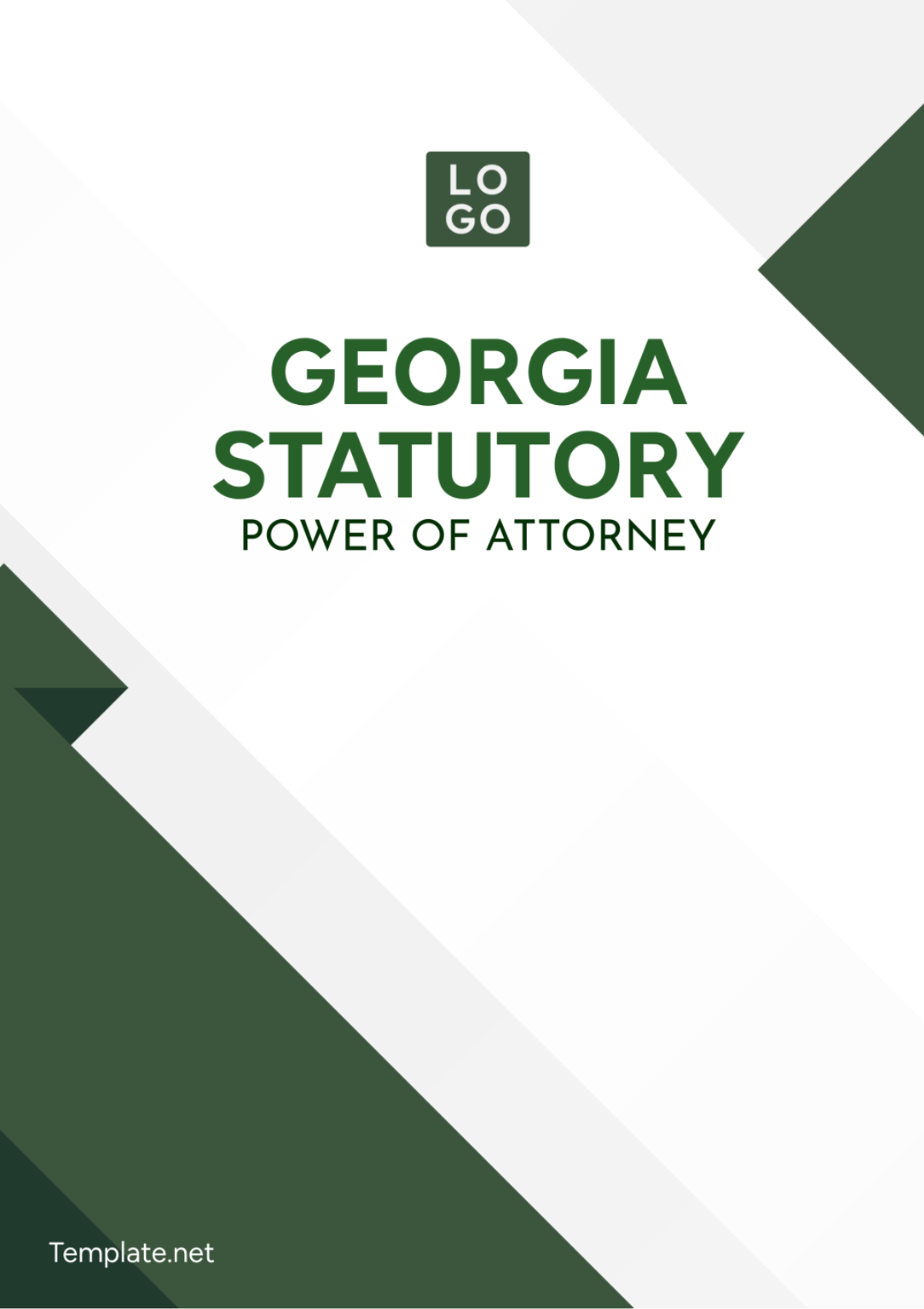Georgia Statutory Power of Attorney Template
