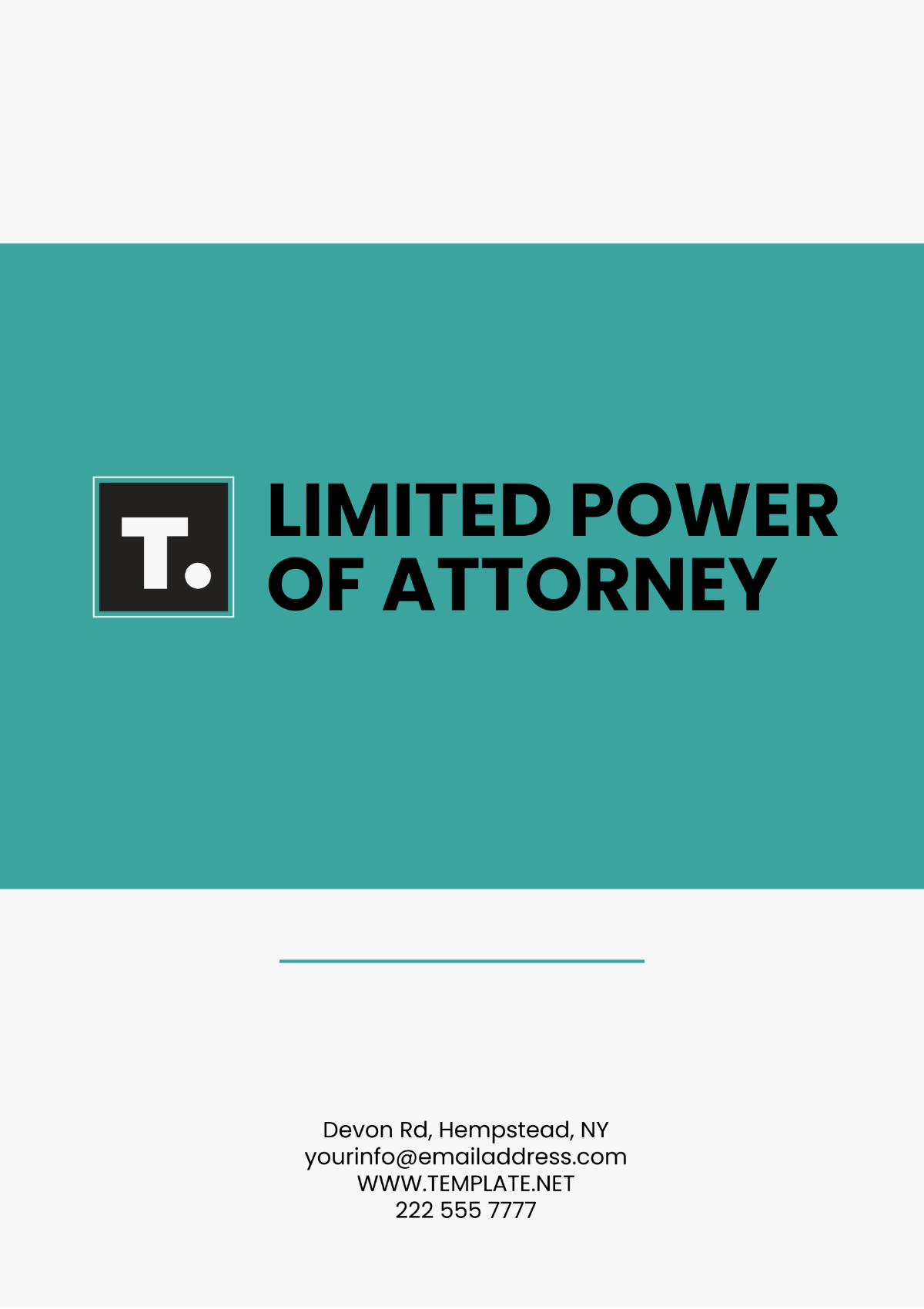 Limited Power of Attorney Template - Edit Online & Download