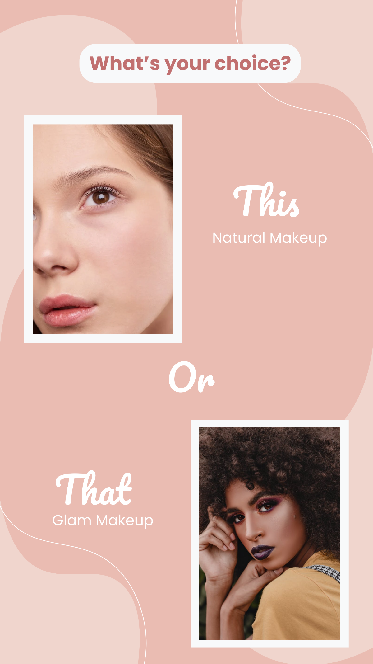 This or That Beauty Clothing Instagram Story Template