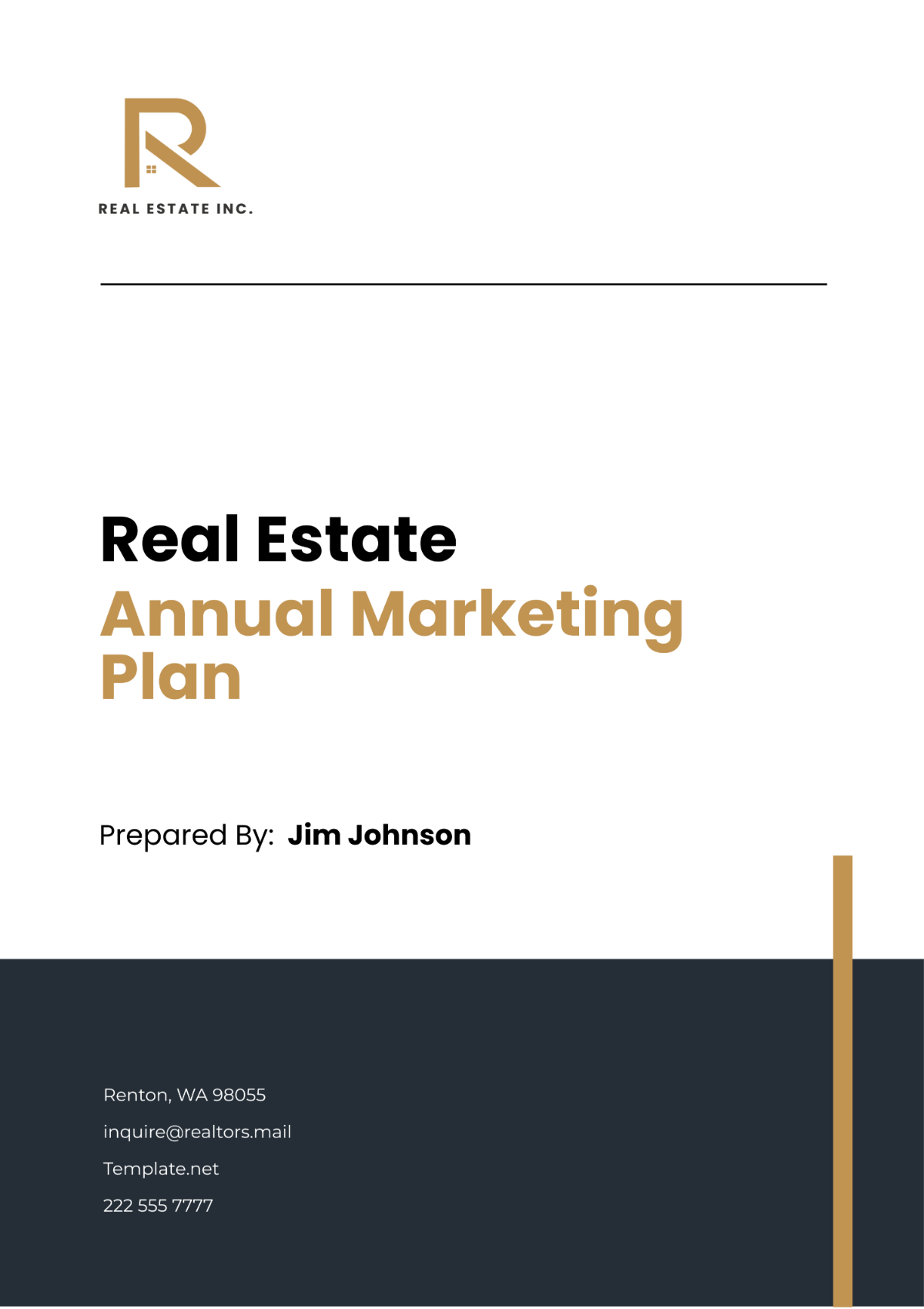 Real Estate Annual Marketing Plan Template - Edit Online & Download