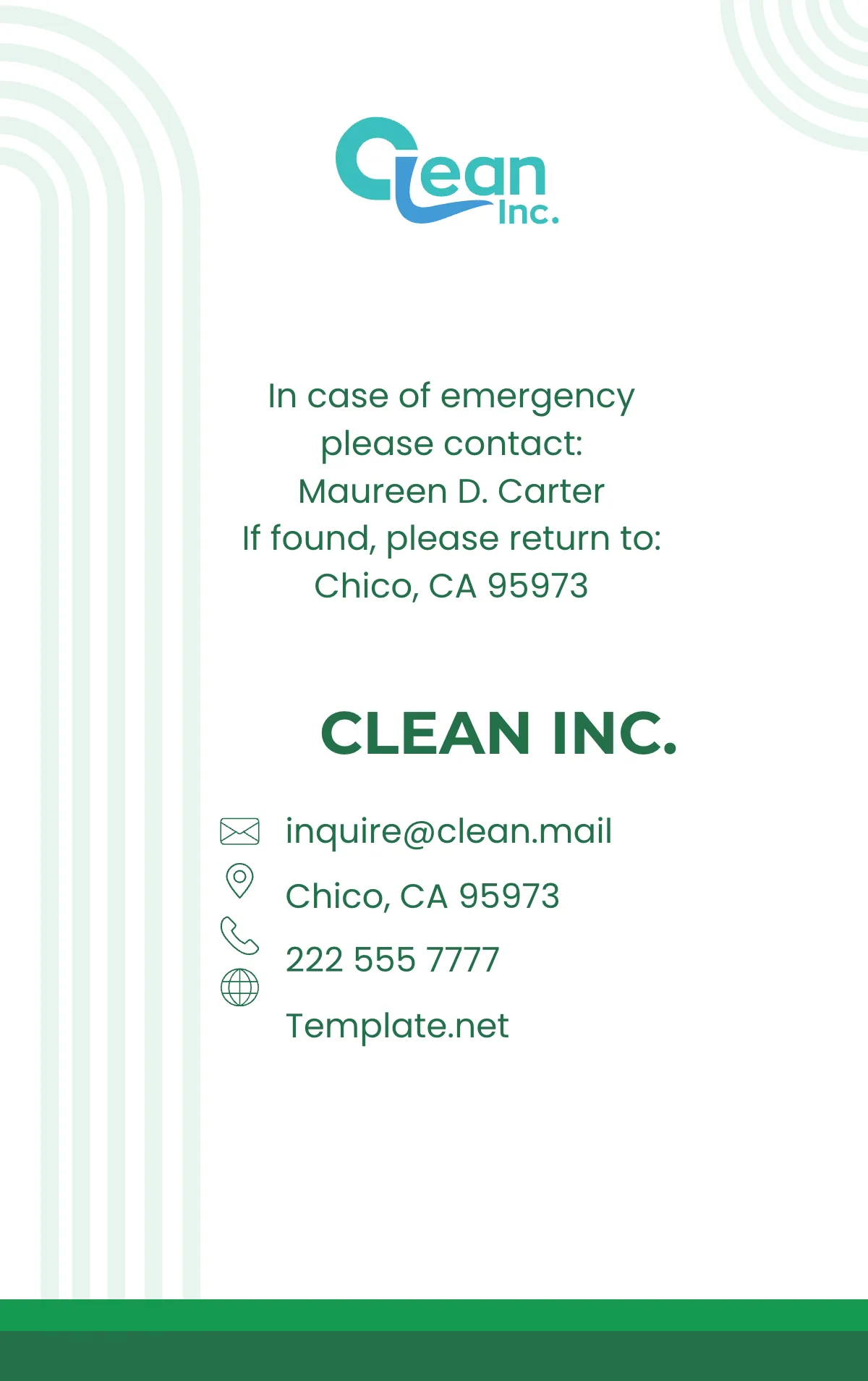 Free Cleaning Services Supply Chain Manager ID Card Template to Edit Online