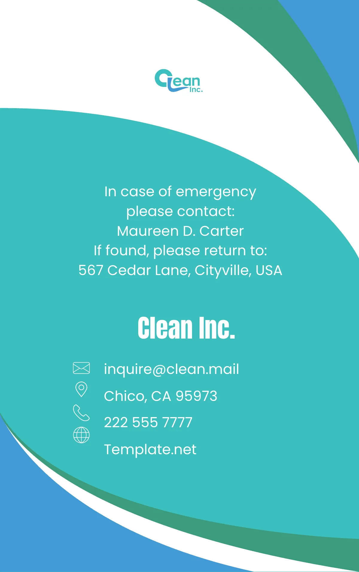 Free Cleaning Services Manager ID Card Template to Edit Online
