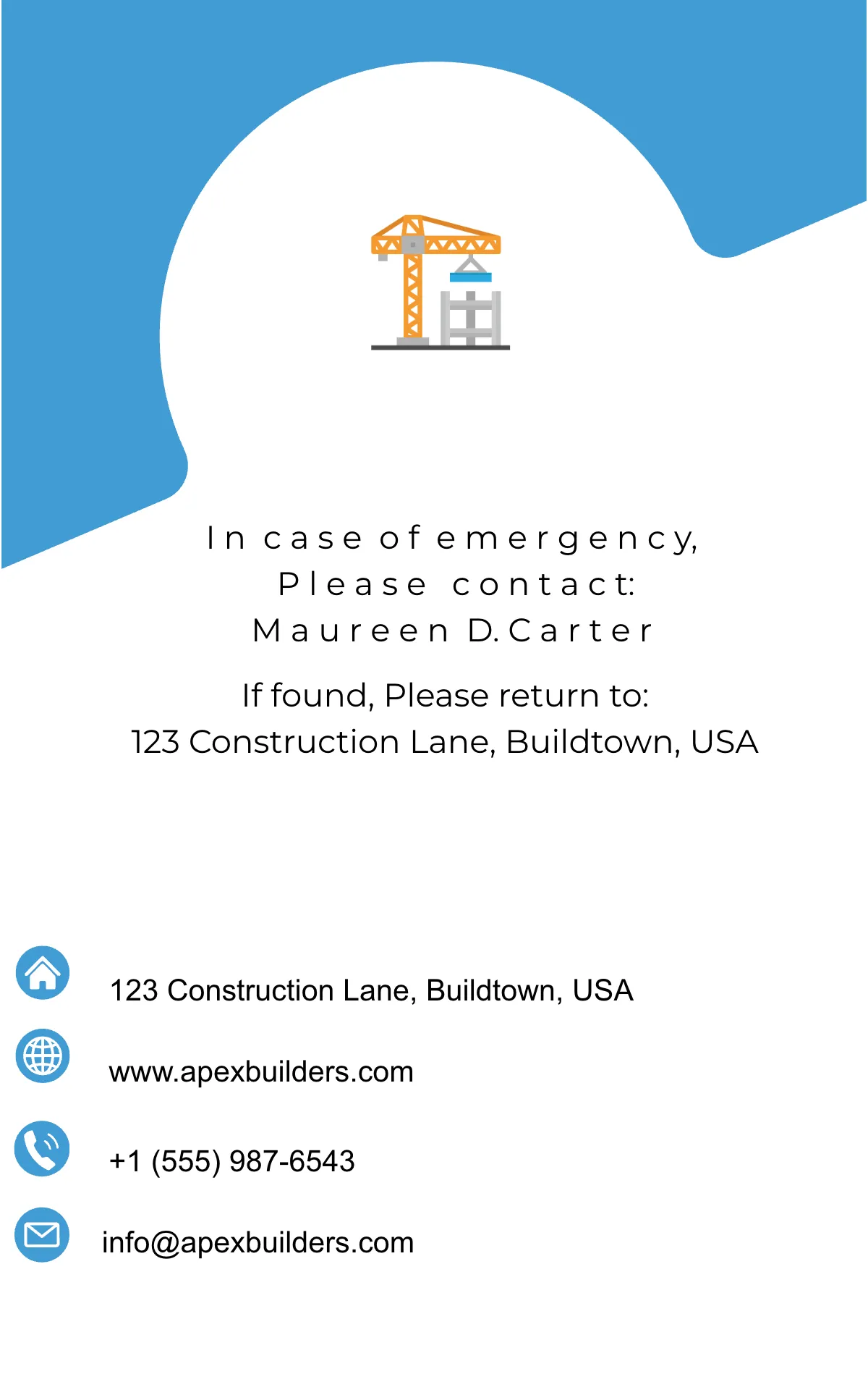 Free Post-Construction Cleanup Crew ID Card Template to Edit Online