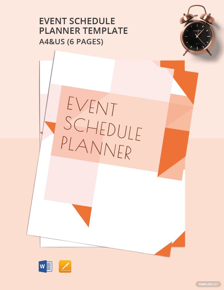Event Schedule Planner Template
