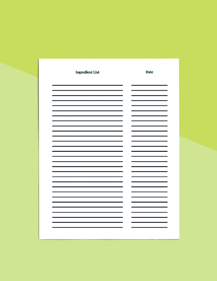 Free Event Meal Planner Template to Edit Online