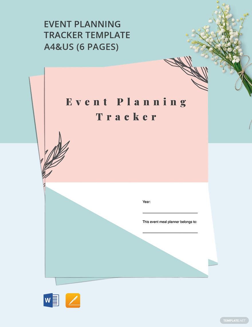 Event Planning Tracker Template in Word, Google Docs, Apple Pages