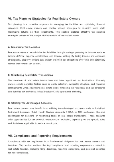Free Real Estate Tax Compliance Guide Template to Edit Online