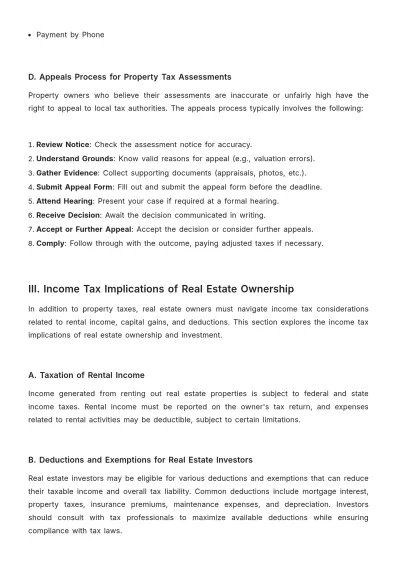 Free Real Estate Tax Compliance Guide Template to Edit Online
