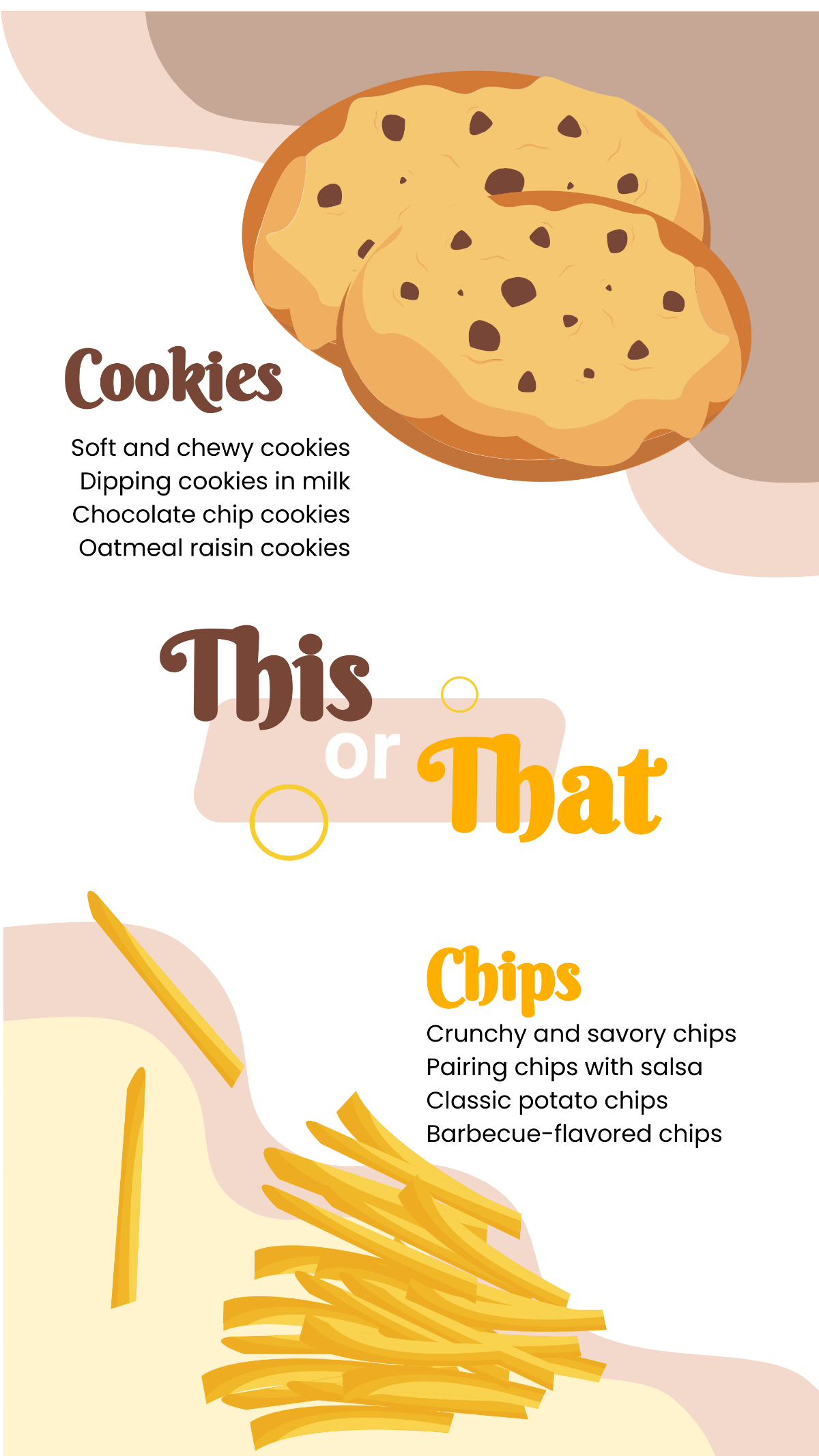 Cookies or Chips This or That Instagram Story Template