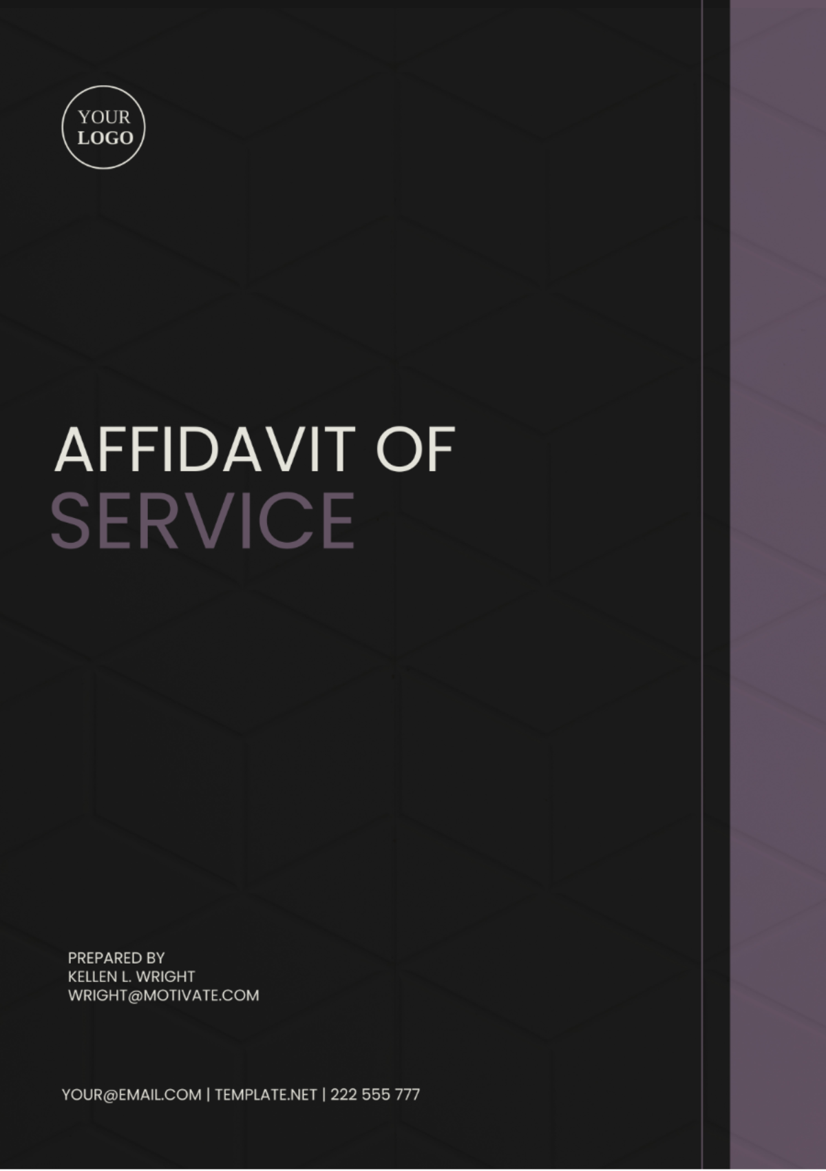 District of Columbia Affidavit of Service Template - Edit Online & Download