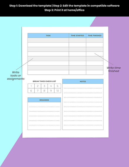 Preschool Planner Template Word Apple Pages Template