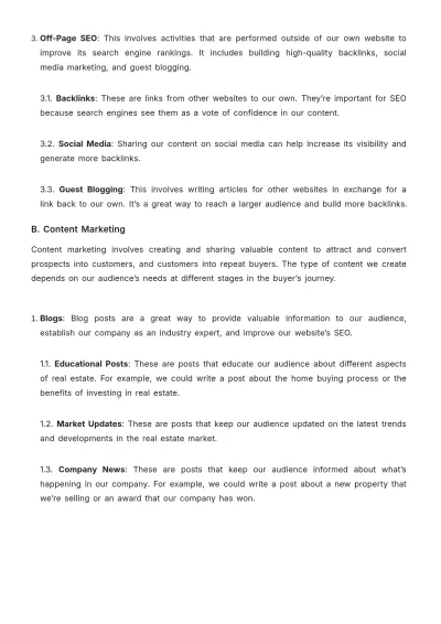 Free Real Estate Detailed Guide on Digital Marketing Template to Edit Online