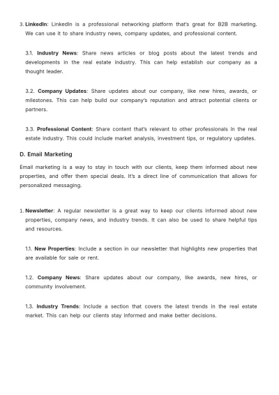 Free Real Estate Detailed Guide on Digital Marketing Template to Edit Online