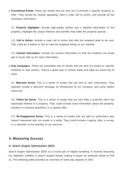 Free Real Estate Detailed Guide on Digital Marketing Template to Edit Online