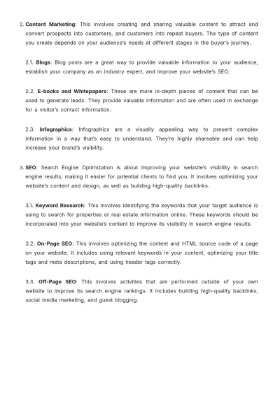Free Real Estate Detailed Guide on Digital Marketing Template to Edit Online