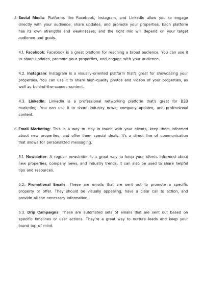 Free Real Estate Detailed Guide on Digital Marketing Template to Edit Online
