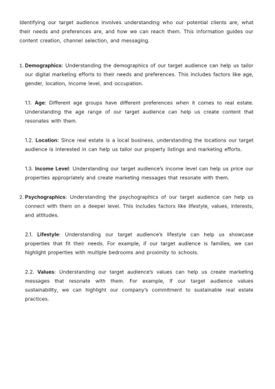 Free Real Estate Detailed Guide on Digital Marketing Template to Edit Online