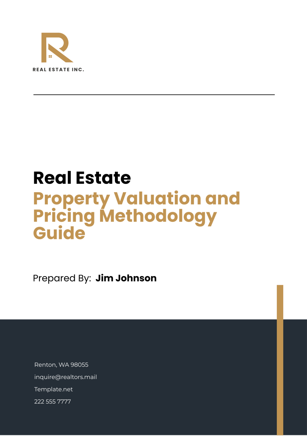 Real Estate Property Valuation and Pricing Methodology Guide Template