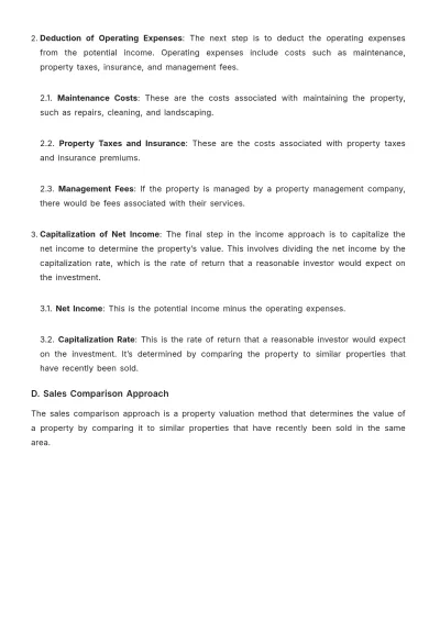 Free Real Estate Property Valuation and Pricing Methodology Guide Template to Edit Online