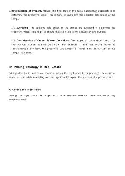 Free Real Estate Property Valuation and Pricing Methodology Guide Template to Edit Online