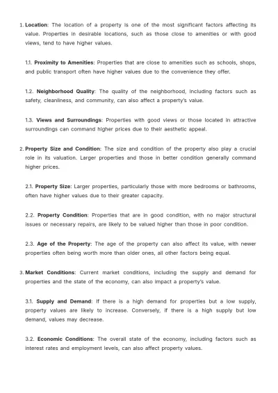 Free Real Estate Property Valuation and Pricing Methodology Guide Template to Edit Online