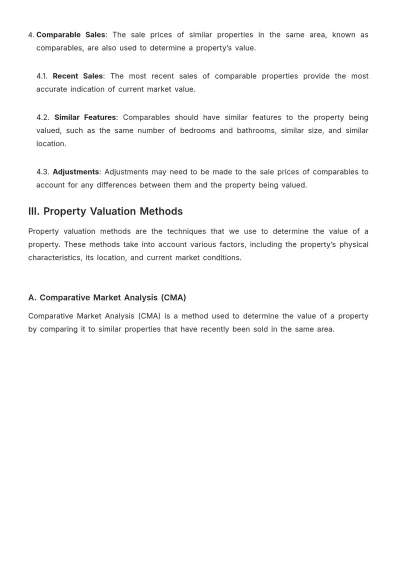 Free Real Estate Property Valuation and Pricing Methodology Guide Template to Edit Online