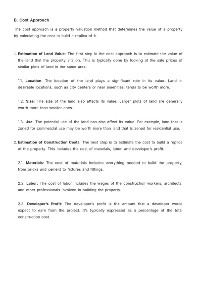 Free Real Estate Property Valuation and Pricing Methodology Guide Template to Edit Online