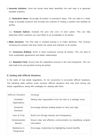 Free Real Estate Negotiation Techniques Training Guide Template to Edit Online