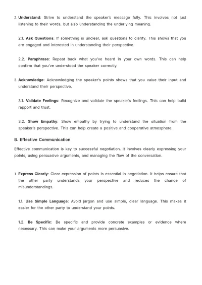 Free Real Estate Negotiation Techniques Training Guide Template to Edit Online