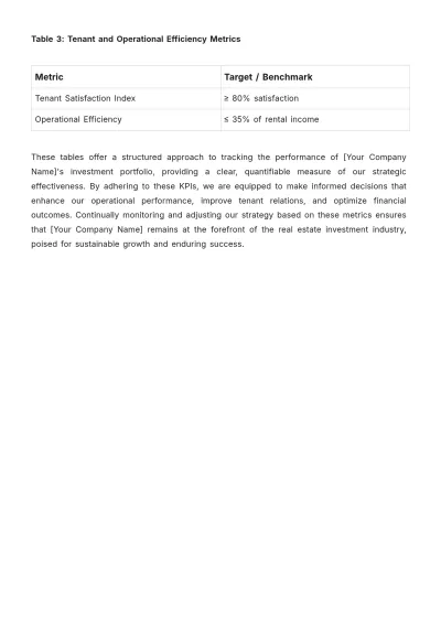 Free Real Estate Investment Strategic Plan Template to Edit Online